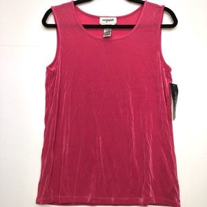 NWT Easy Spirit Stretch Traveler Tank Top in Fuchsia Size Large